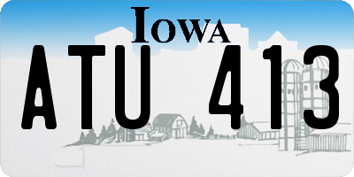 IA license plate ATU413