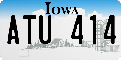 IA license plate ATU414