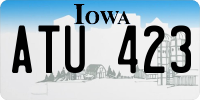 IA license plate ATU423