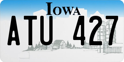 IA license plate ATU427