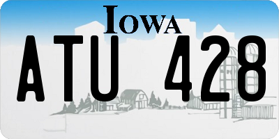 IA license plate ATU428