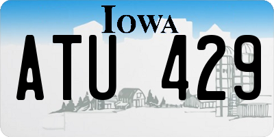IA license plate ATU429