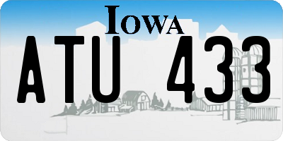 IA license plate ATU433