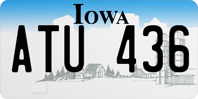 IA license plate ATU436