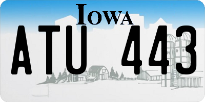 IA license plate ATU443