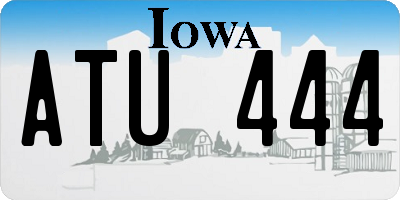 IA license plate ATU444