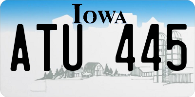 IA license plate ATU445