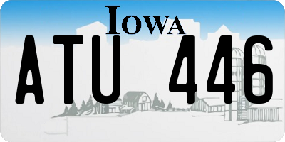 IA license plate ATU446