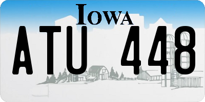 IA license plate ATU448