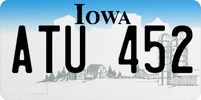 IA license plate ATU452