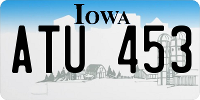 IA license plate ATU453