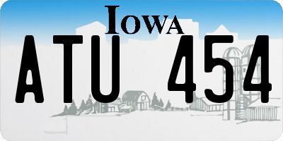 IA license plate ATU454