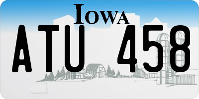 IA license plate ATU458