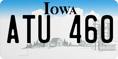 IA license plate ATU460