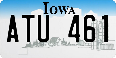 IA license plate ATU461