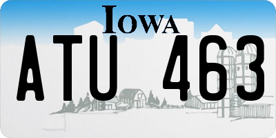IA license plate ATU463