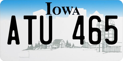 IA license plate ATU465