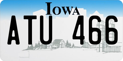 IA license plate ATU466