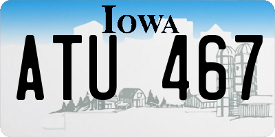 IA license plate ATU467