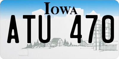 IA license plate ATU470