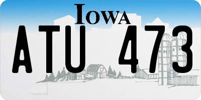 IA license plate ATU473