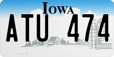 IA license plate ATU474