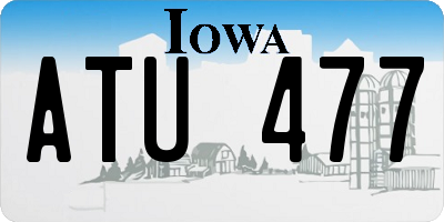 IA license plate ATU477