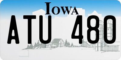 IA license plate ATU480