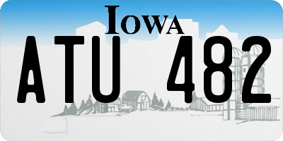 IA license plate ATU482