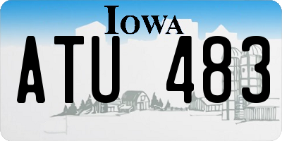 IA license plate ATU483