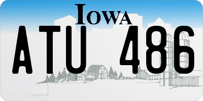 IA license plate ATU486