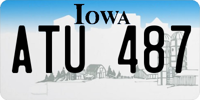 IA license plate ATU487