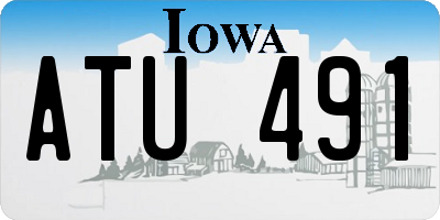 IA license plate ATU491