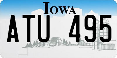 IA license plate ATU495