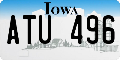 IA license plate ATU496