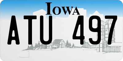 IA license plate ATU497