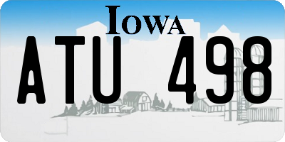 IA license plate ATU498
