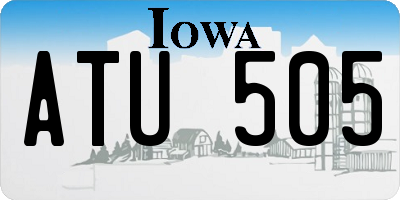 IA license plate ATU505