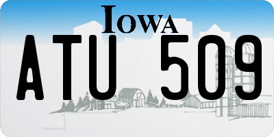IA license plate ATU509