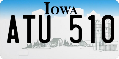 IA license plate ATU510
