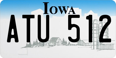 IA license plate ATU512