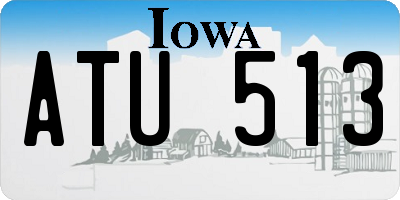 IA license plate ATU513