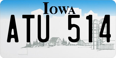 IA license plate ATU514