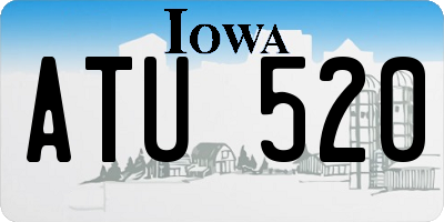 IA license plate ATU520