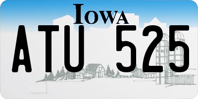 IA license plate ATU525