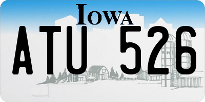 IA license plate ATU526