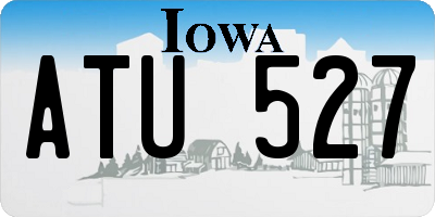 IA license plate ATU527