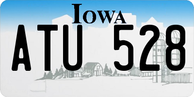 IA license plate ATU528