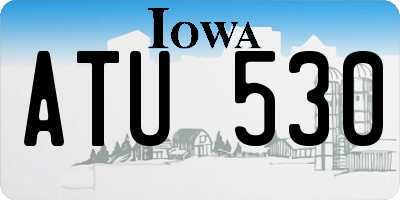 IA license plate ATU530