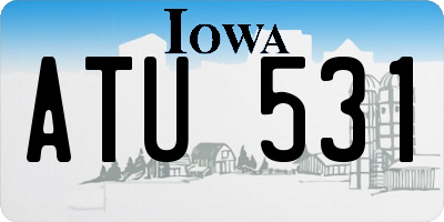 IA license plate ATU531